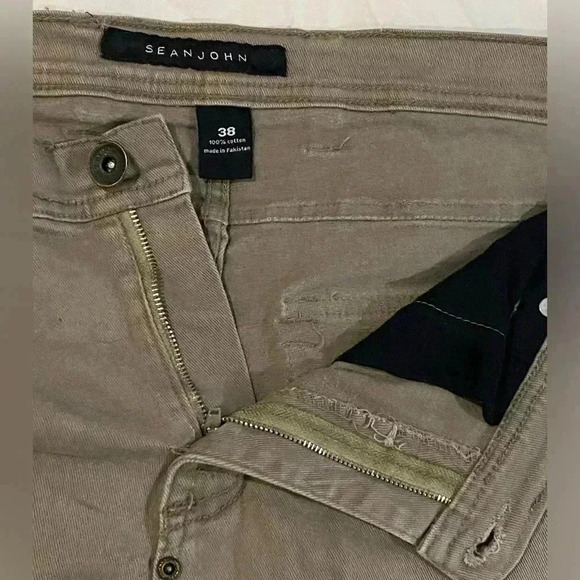 Sean John vintage Men’s tan bermuda short outdoorsy earthy goblin core size 38 - Picture 4 of 6